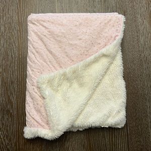 Pottery barn kids super plush throw blanket, pink